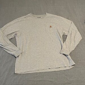 Carhartt Men's Heather Gray Long Sleeve Tee